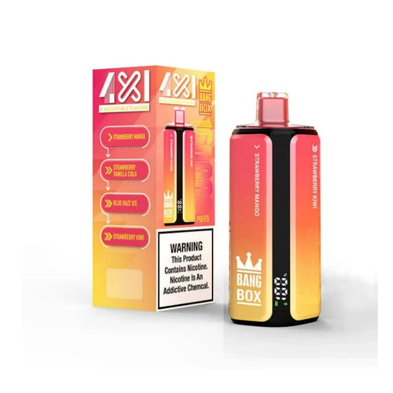 BANG BOX 160000 Puffs 160k 4-in-1 Rechargeable Disposable Vape 80mL Pre-filled E-Liquid  10 Flavors 1