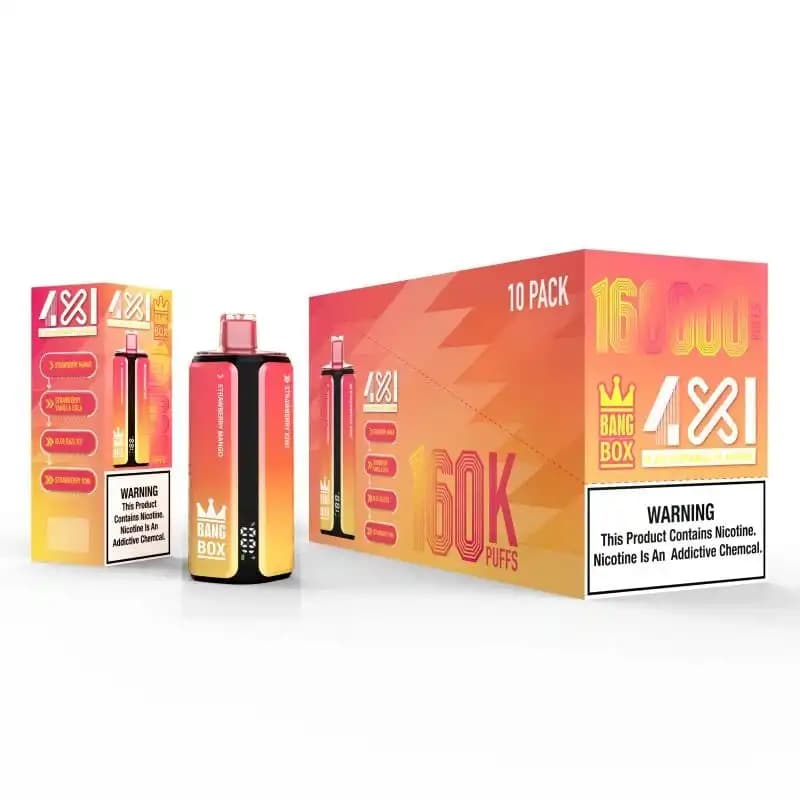 BANG BOX 160000 Puffs 160k 4-in-1 Rechargeable Disposable Vape 80mL Pre-filled E-Liquid 10 Flavors BANG BOX 160000 Puffs 160k 4-in-1 Rechargeable Disposable Vape 80mL Pre-filled E-Liquid 10 Flavors